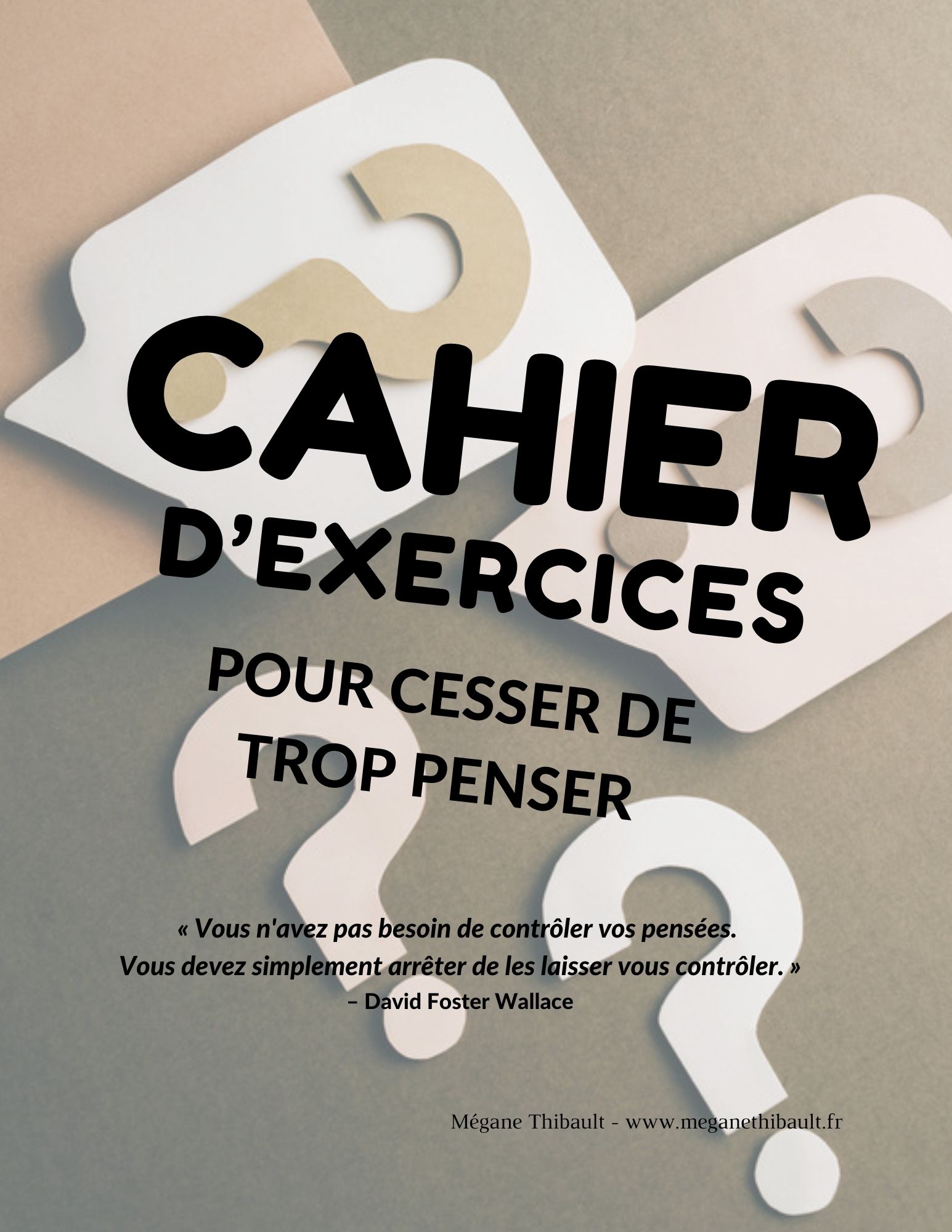 Cahier d'exercice pour cesser de trop penser