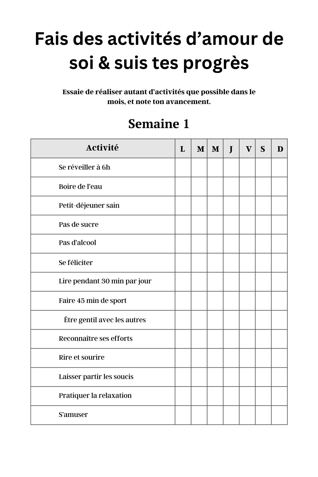 Cahier d'exercices sur l'amour de soi – Image 4