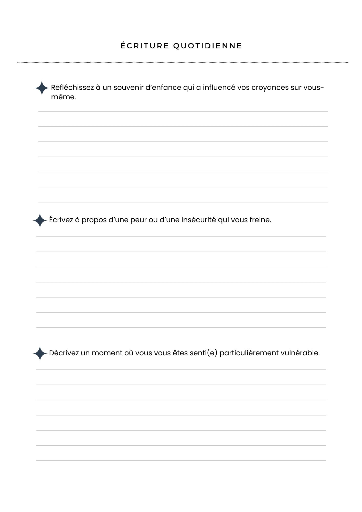 Cahier de travail de l'ombre – Image 2