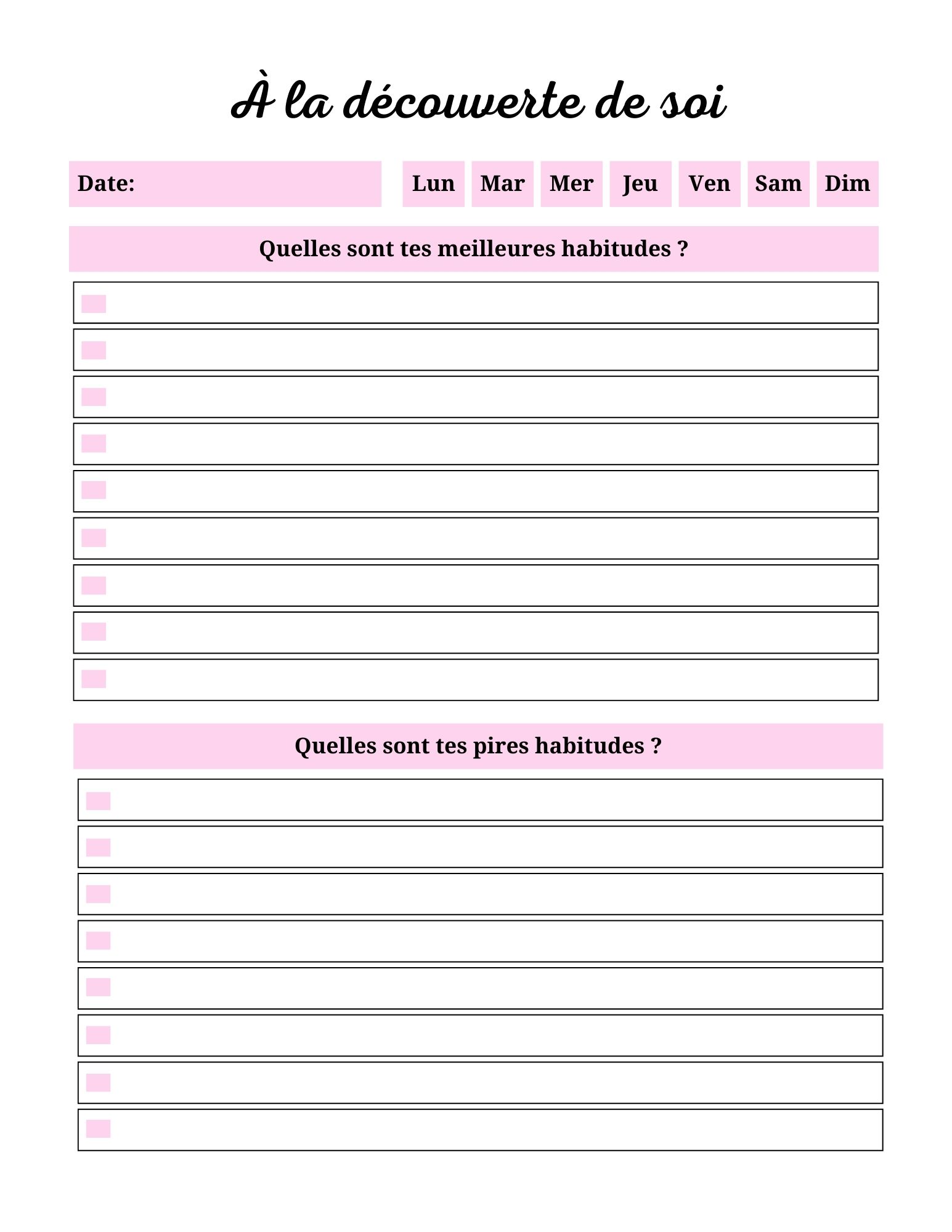 Journal de découverte de soi – Image 2