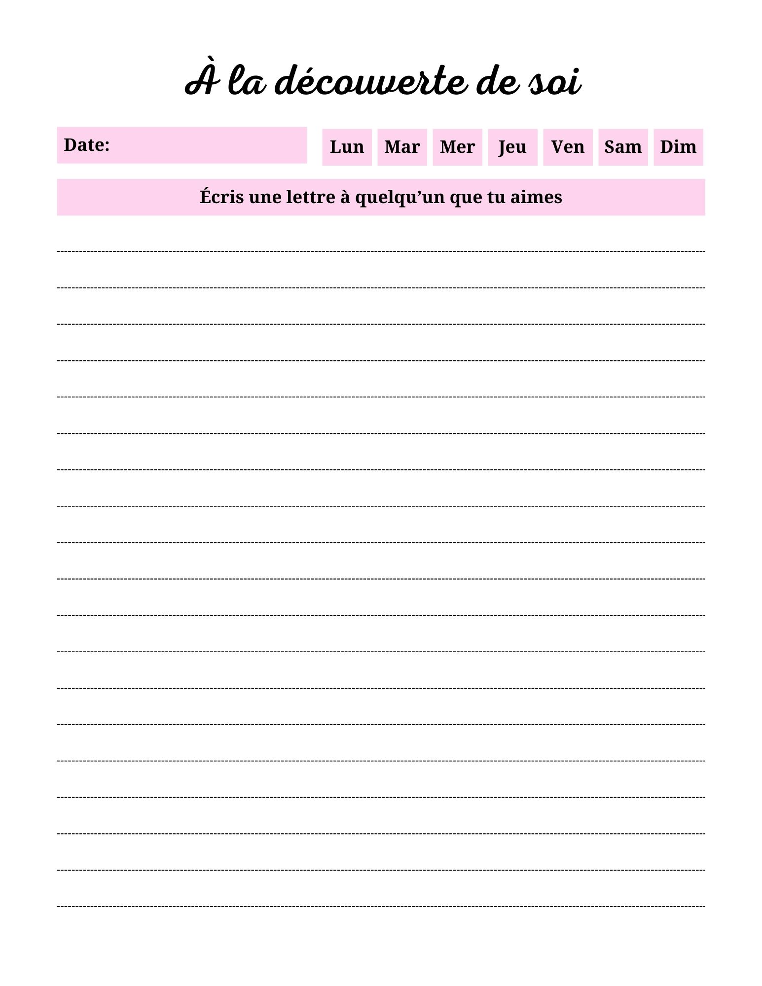 Journal de découverte de soi – Image 3